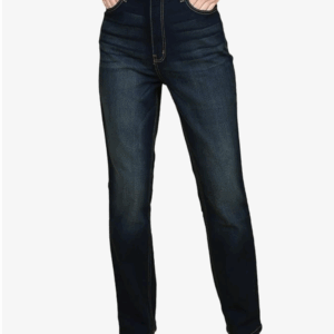 JUNEBERRY Women Mid Rise Pure Cotton Boot Cut Ankle Length Denim Jeans (JJE0123DBBCHC029)